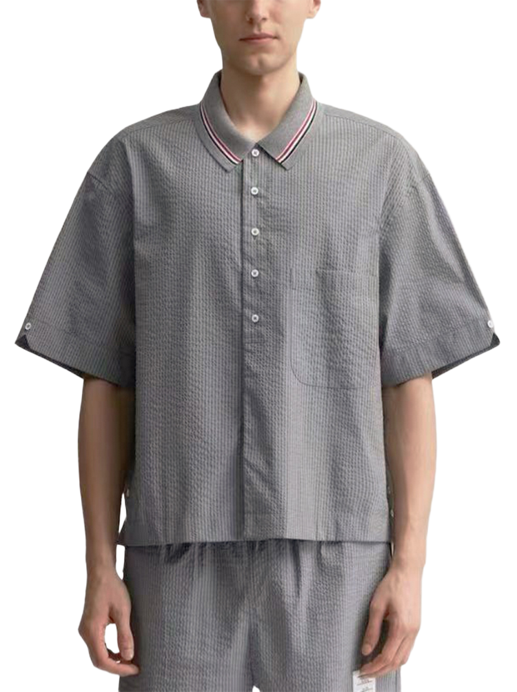 Seersucker short sleeve set THOM TREND