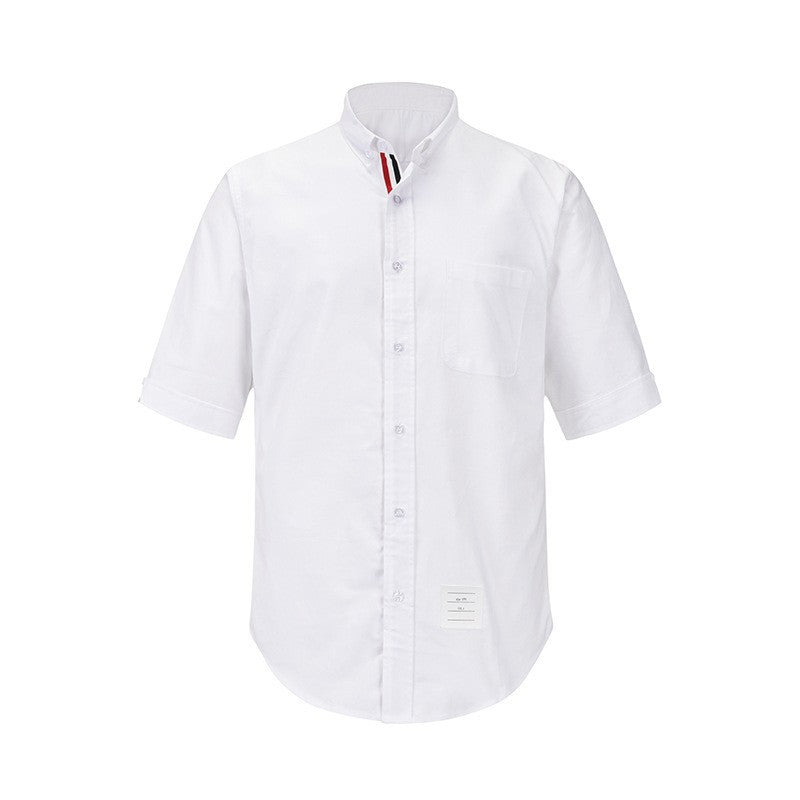White grey and gold stripe shirt(复制) THOM TREND