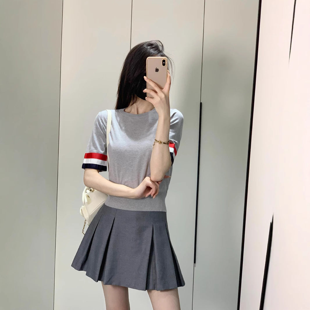 Women's Double Sleeve Label Shirt(复制) THOM TREND
