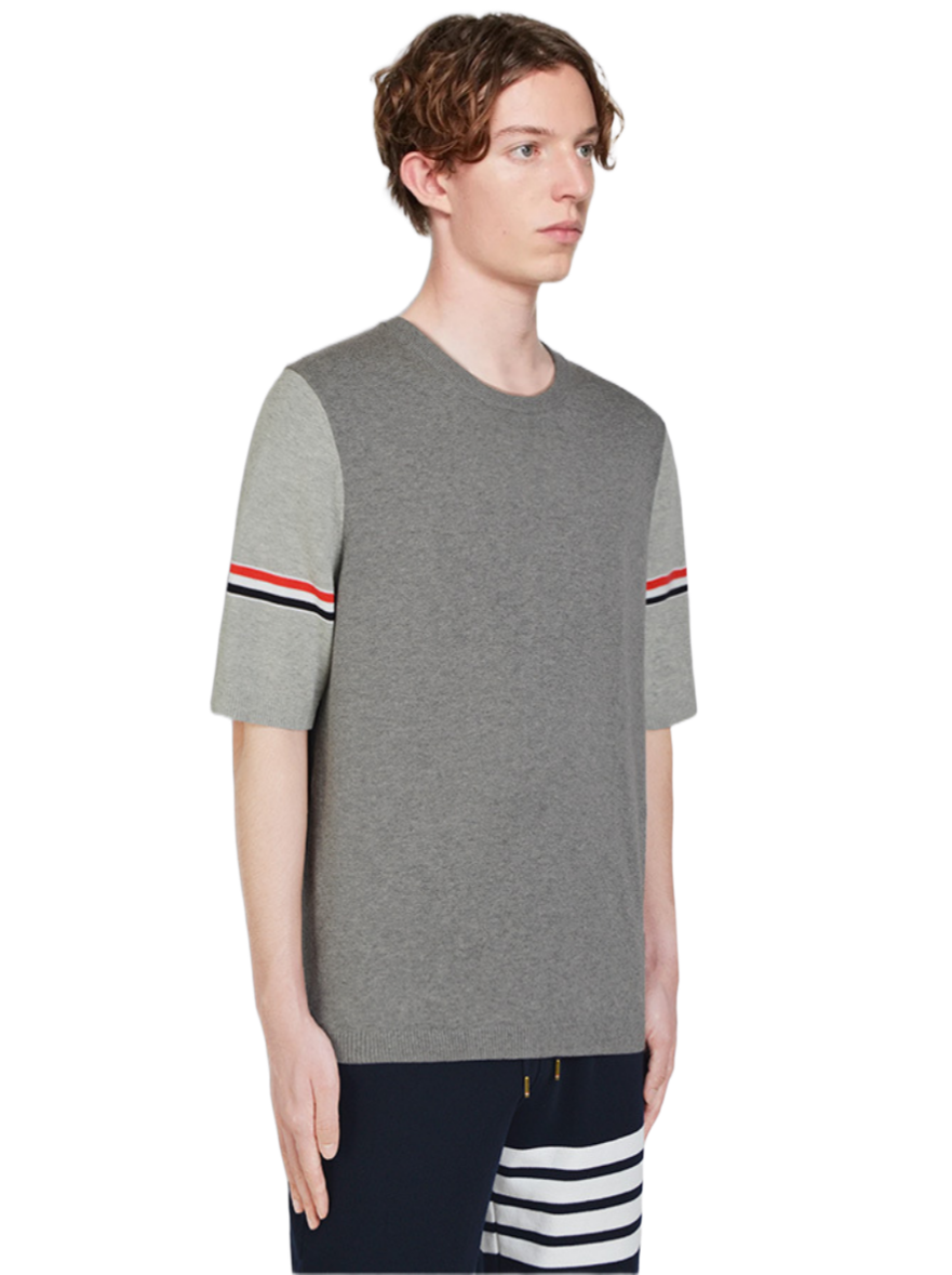 Colorblock crew neck T-shirt THOM TREND