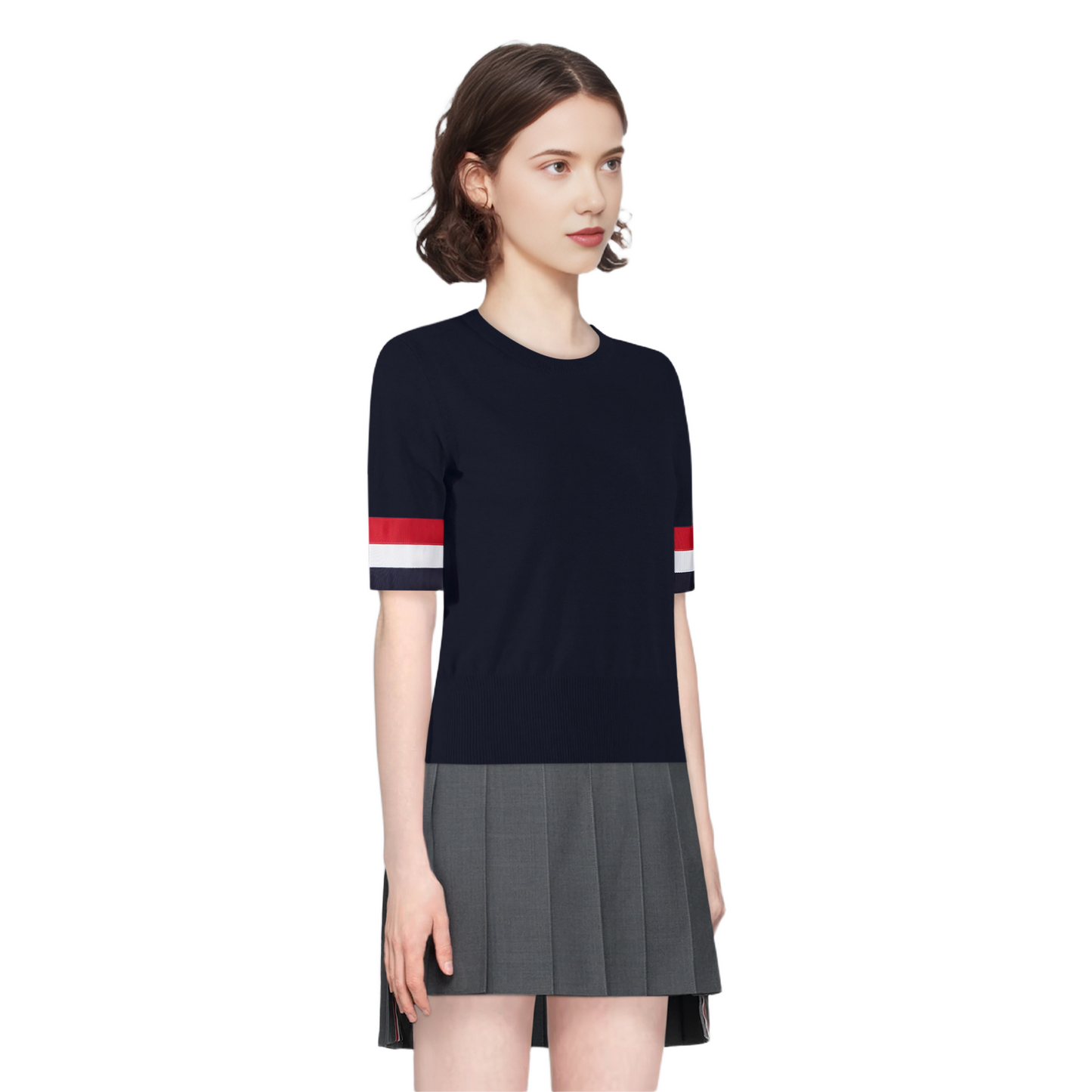 Women's Knitted Wool POLO Shirt(副本) THOM TREND