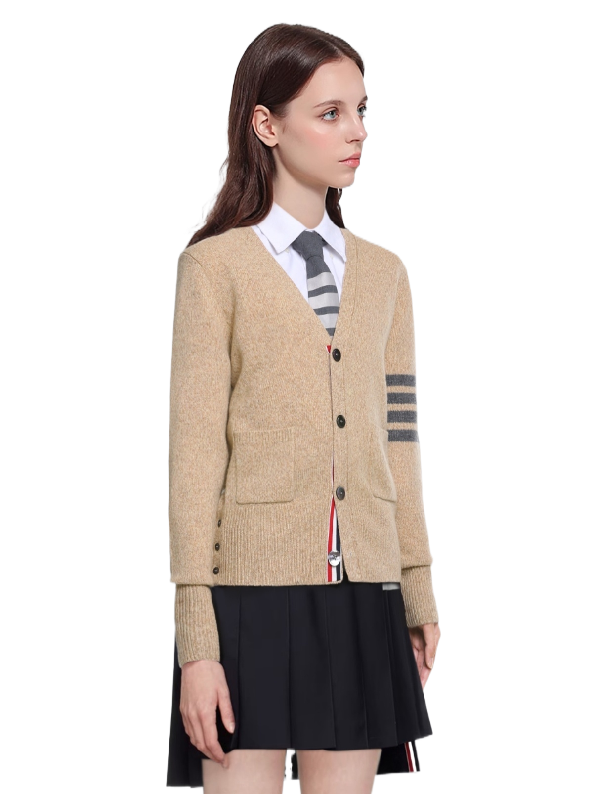 V-neck cardigan
