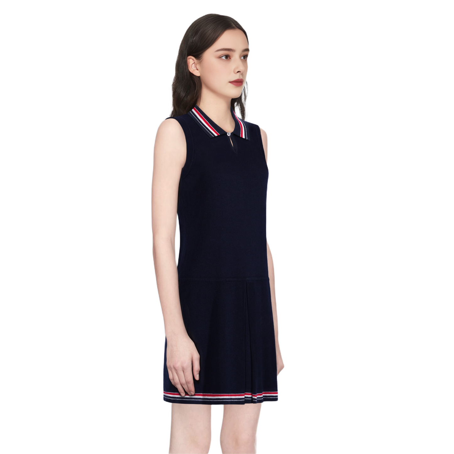 Women's tricolor knitted short sleeves(副本) THOM TREND