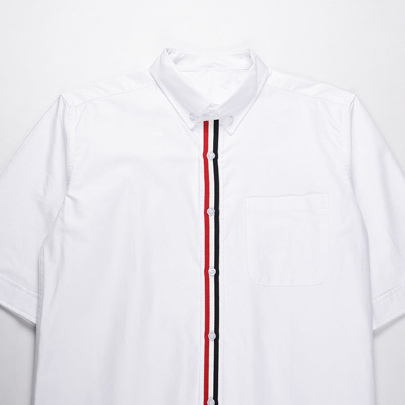 Men's zipper short sleeve shirt(复制) THOM TREND