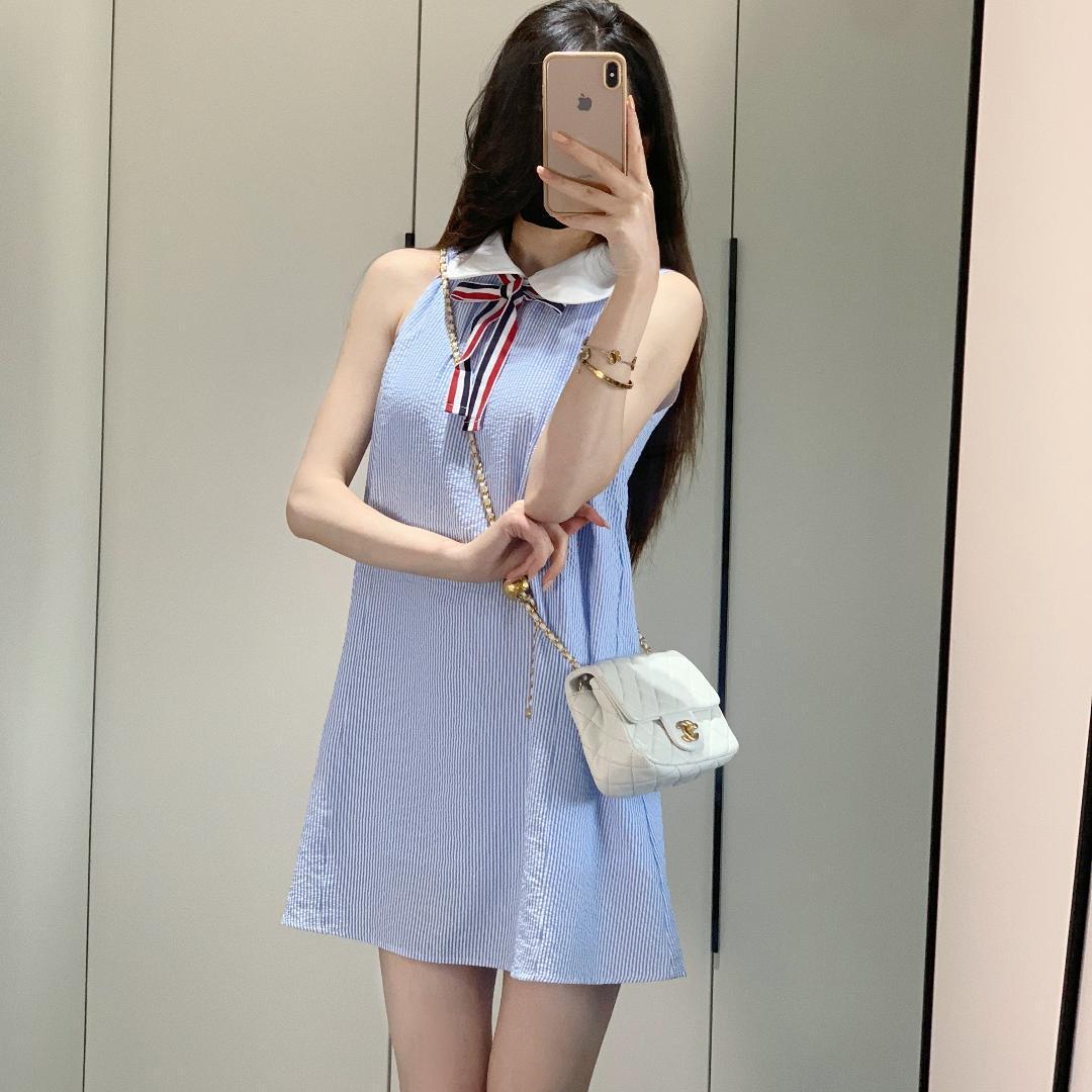 Blue Striped Shirt Dress(复制) THOM TREND