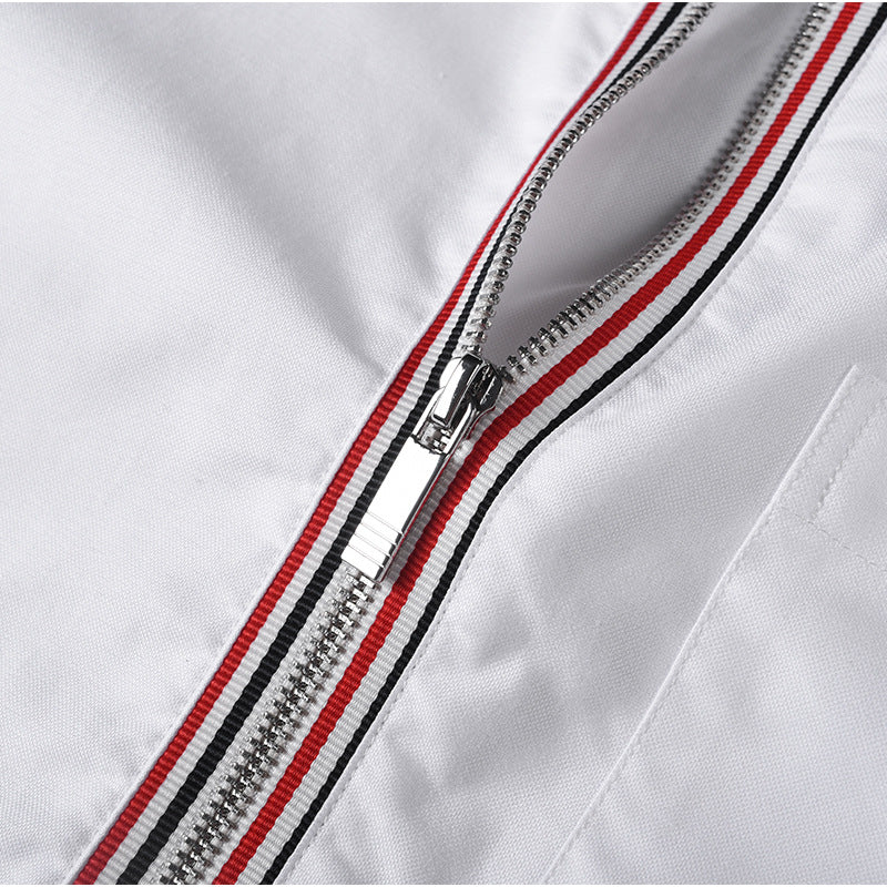 Men's striped short-sleeved shirt(复制) THOM TREND