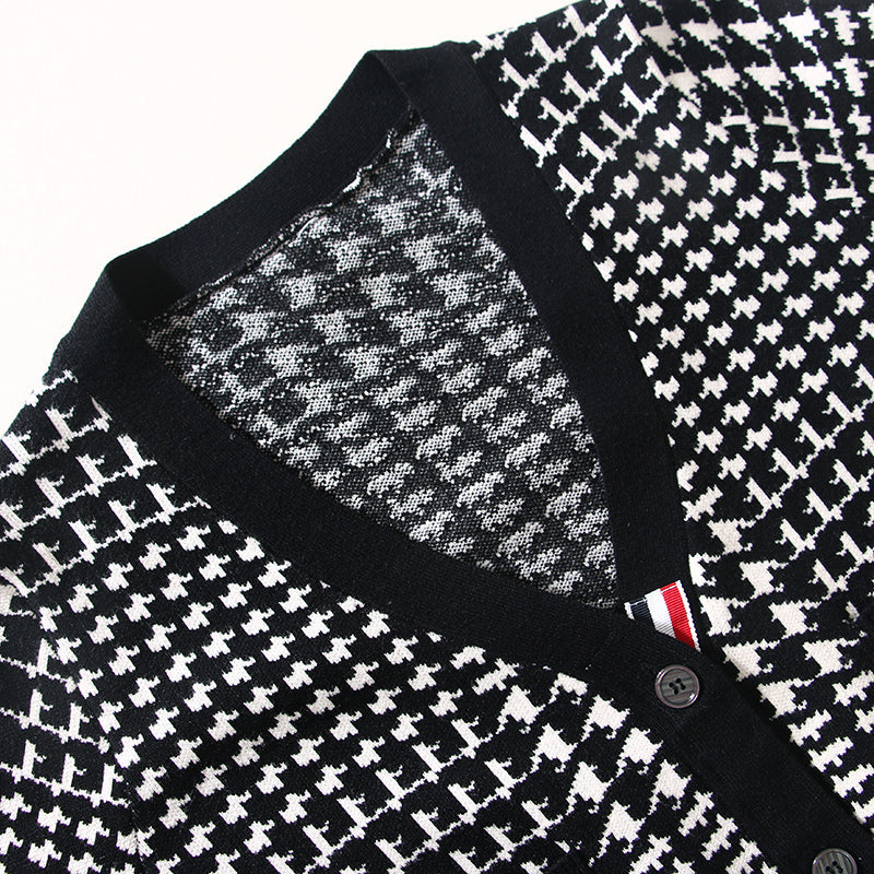 THOM Houndstooth sweater short coat THOM TREND