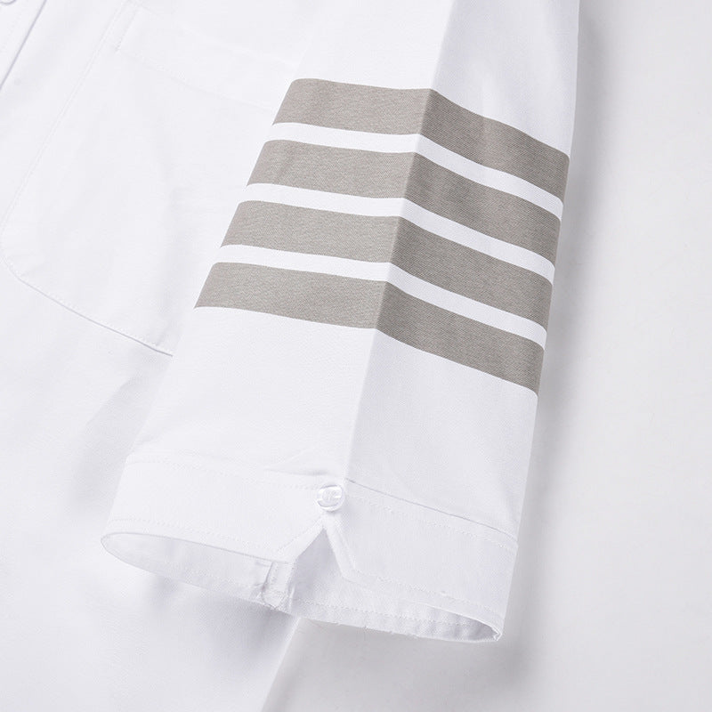 Double sleeve stripes Short shirt(复制) THOM TREND