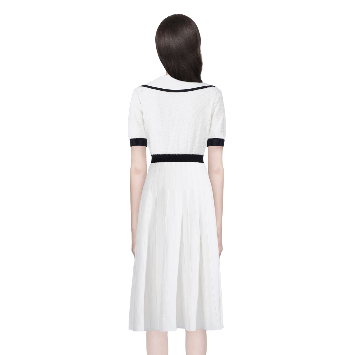 Ladies sleeveless lapel dress(副本) THOM TREND
