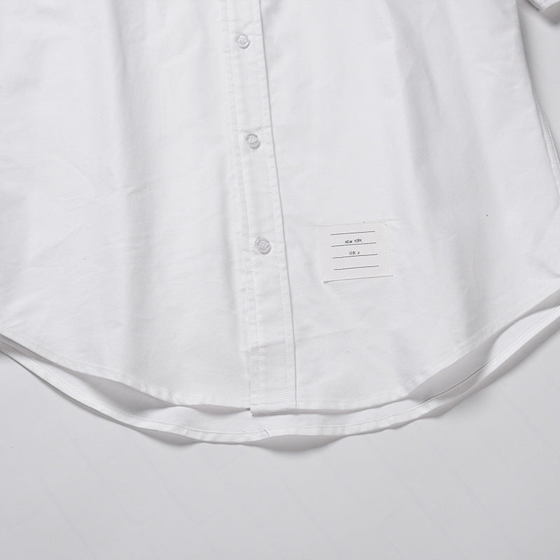 Men's white short sleeve shirt(复制) THOM TREND