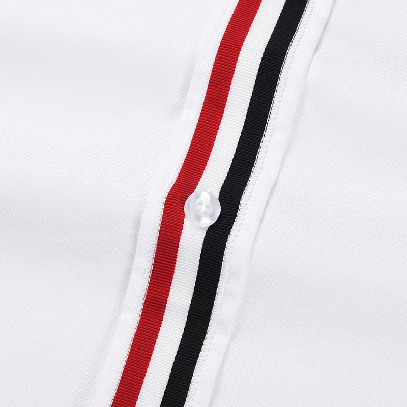 Men's zipper short sleeve shirt(复制) THOM TREND
