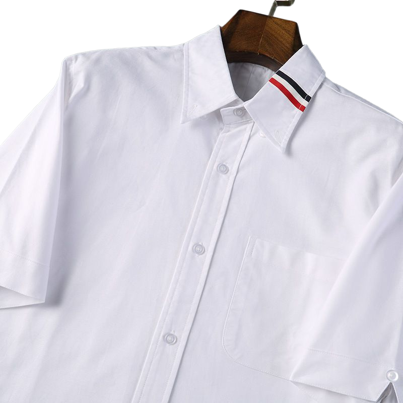 Men's striped short-sleeved shirt(复制) THOM TREND