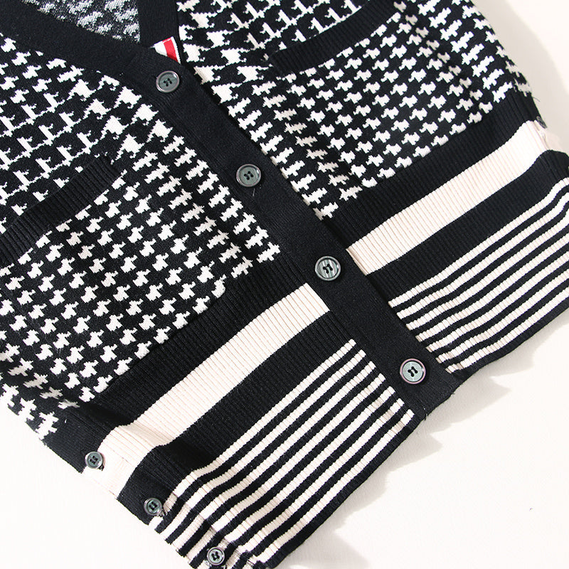 THOM Houndstooth sweater short coat THOM TREND