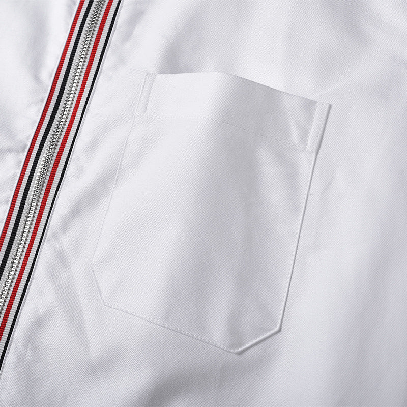 Men's striped short-sleeved shirt(复制) THOM TREND