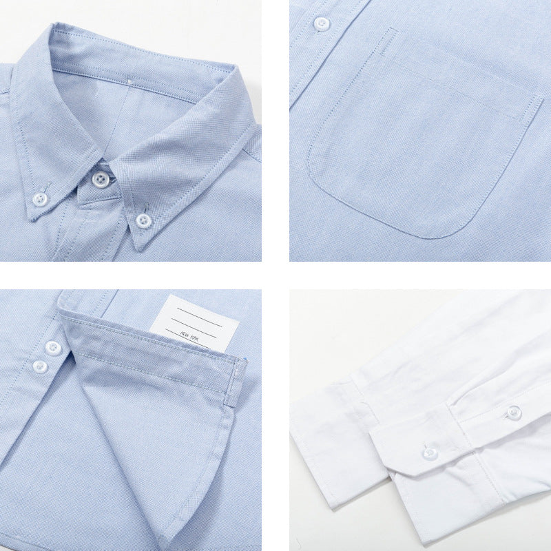 White and grey colorblock shirt(副本) THOM TREND