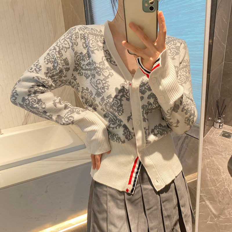 Colorblock wool knit cardigan(副本) THOM TREND