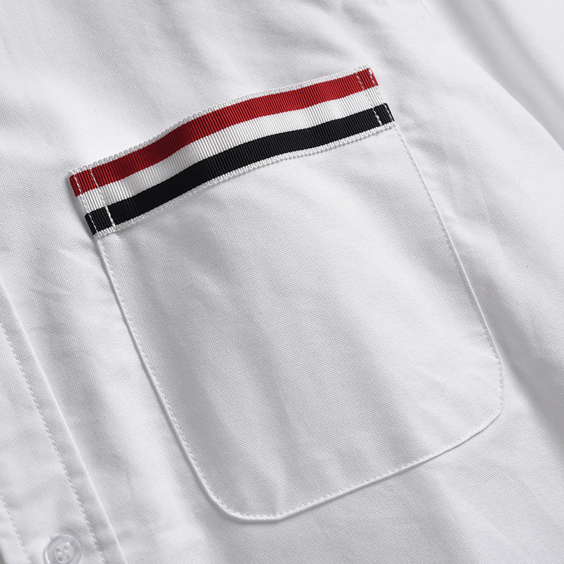 Men's white short sleeve shirt(复制) THOM TREND
