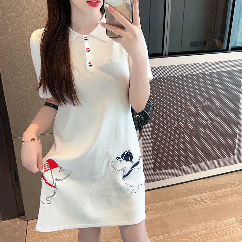 Knitted vest dress