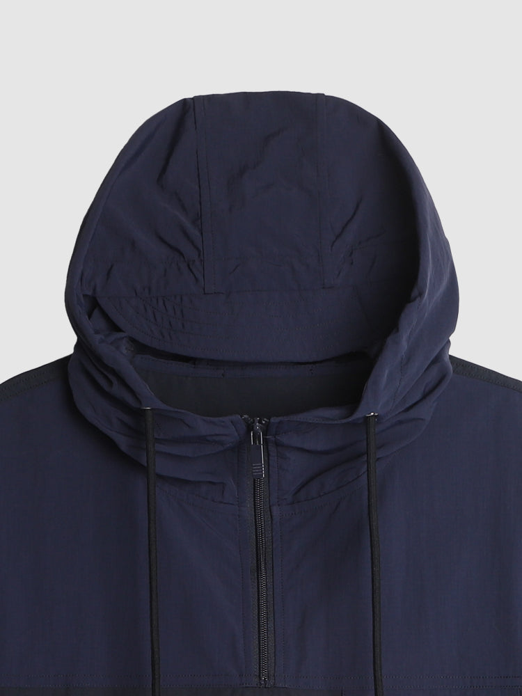 Patchwork half-zip hoodie THOM TREND