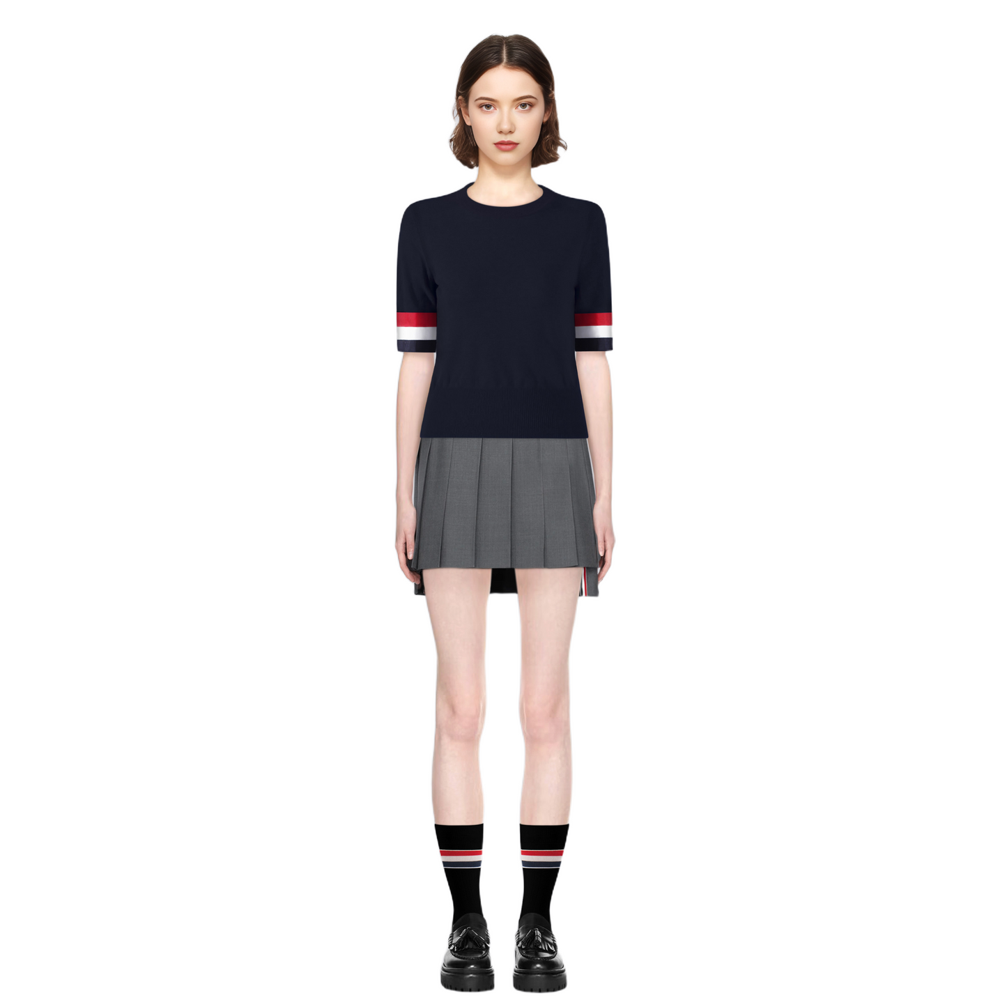 Women's Knitted Wool POLO Shirt(副本) THOM TREND