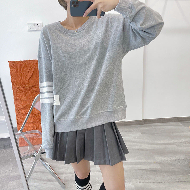 women's four stripe T-shirt sweater(复制) THOM TREND