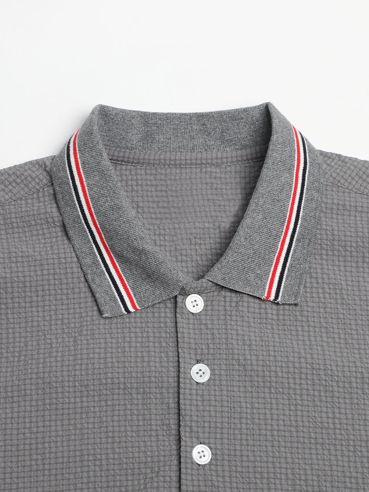 Placket ribbon shirt(副本) THOM TREND