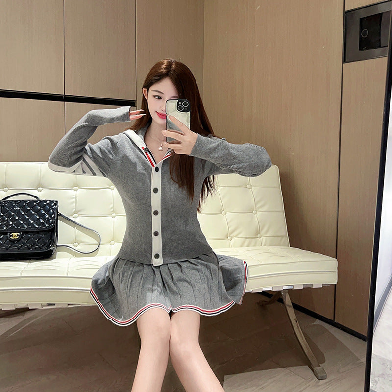 Women's four-stripe POLO collar dress(复制) THOM TREND