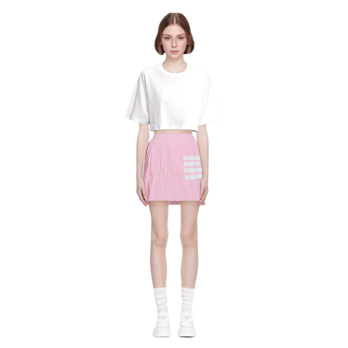 Women's short pleated skirt