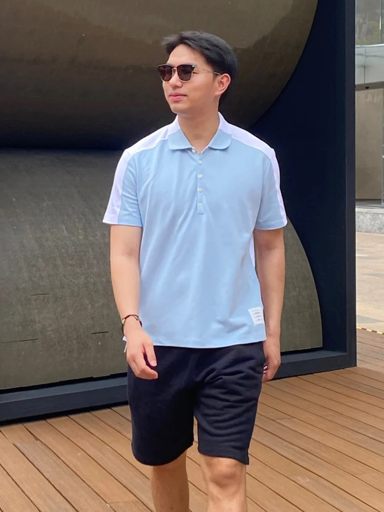 Unisex left and right colorblock T-shirt(副本) THOM TREND
