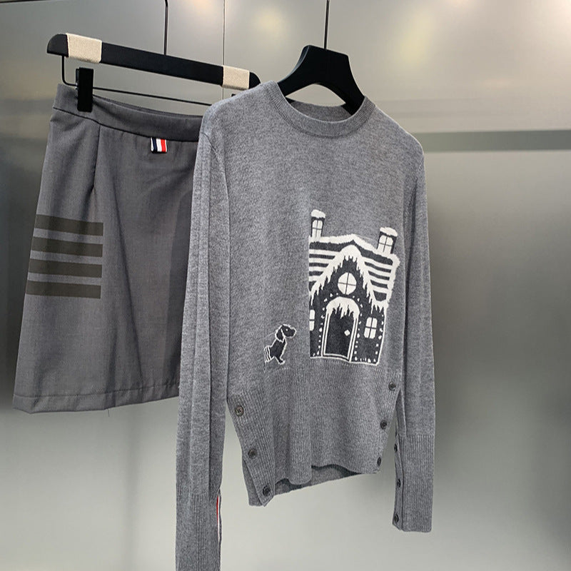 Christmas House Knitted Sweater