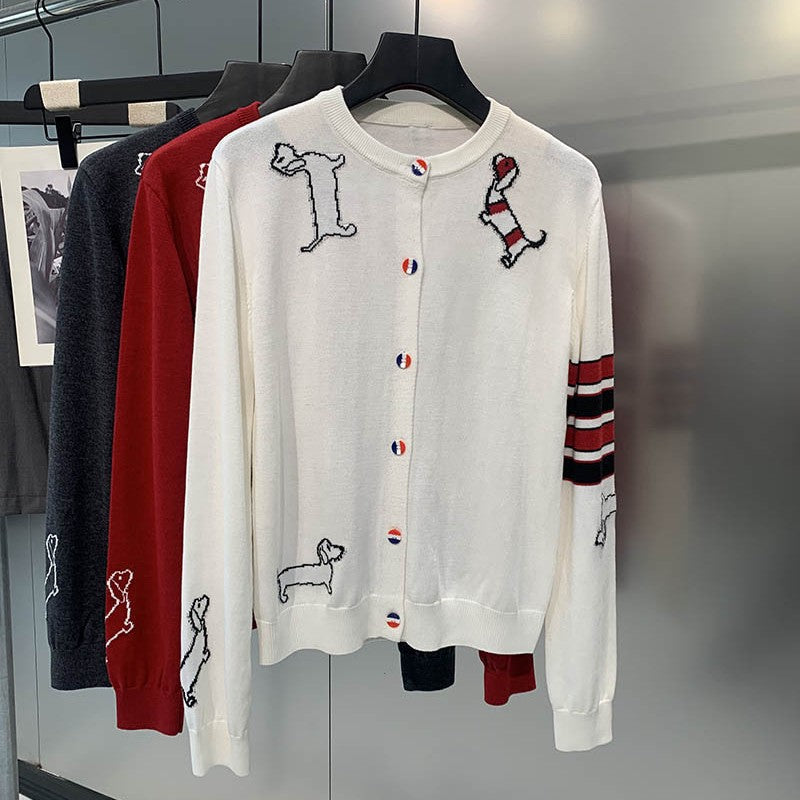2025 Puppy Embroidered Sweater