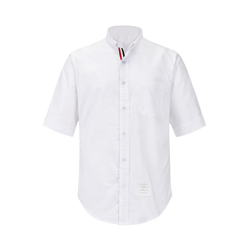 White grey and gold stripe shirt(复制) THOM TREND