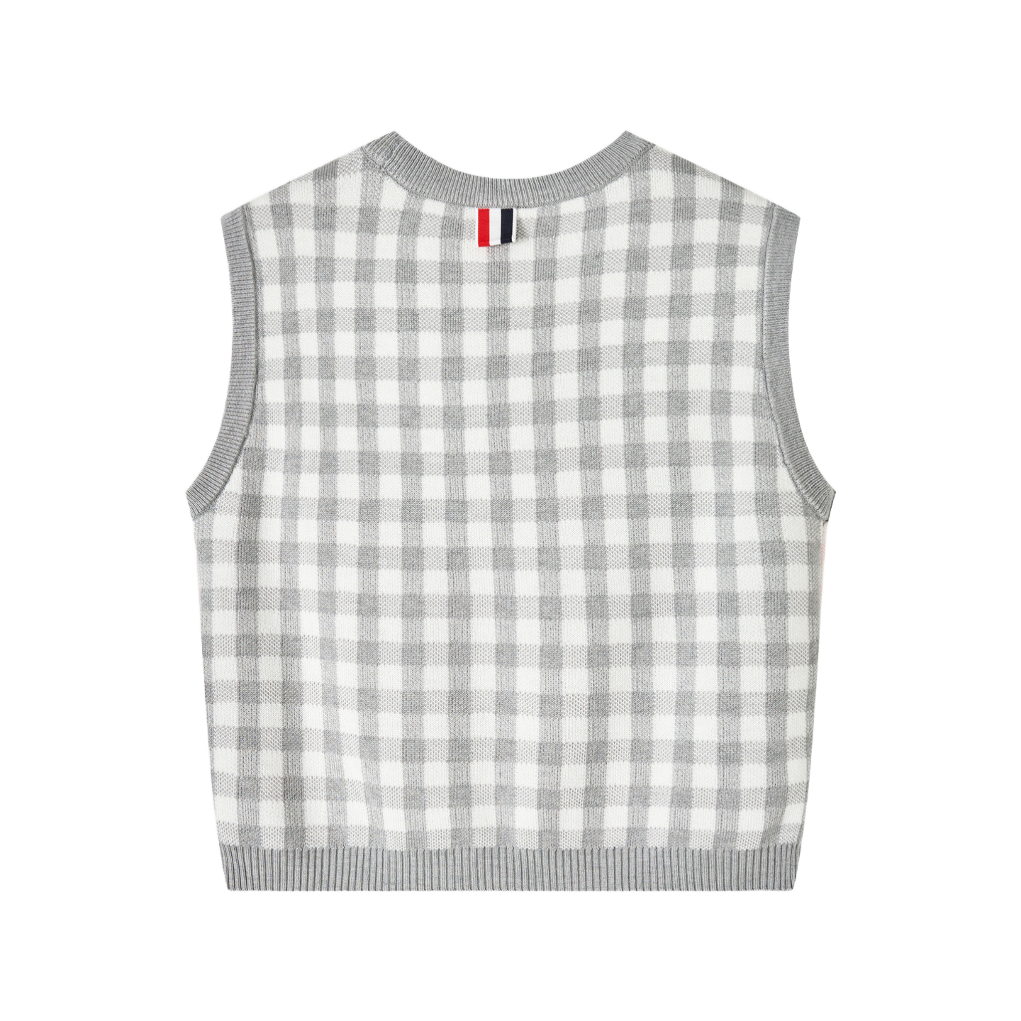 2025SS Colorblock plaid vest THOM TREND