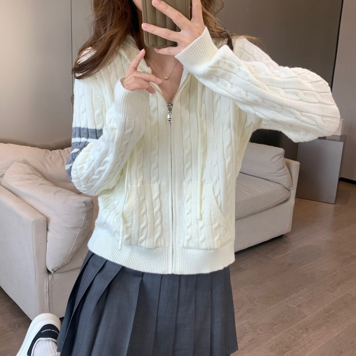 THOM Ribbon knitted cardigan(复制) THOM TREND
