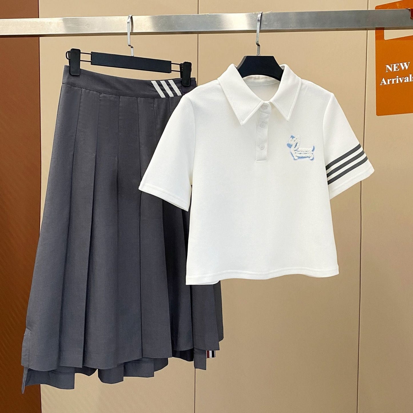 THOM Polo T-shirt + pleated skirt set(复制) THOM TREND