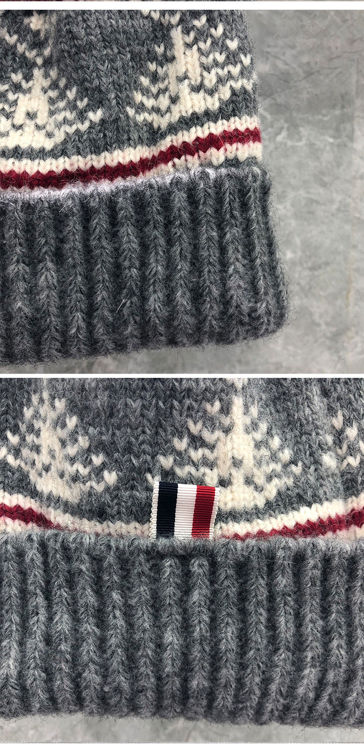 2025SS Fair Isle hat THOM TREND