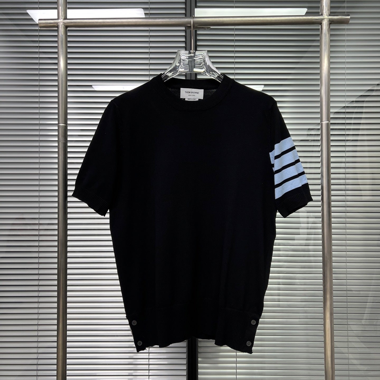 Women's four-bar v-neck cardigan(副本) THOM TREND