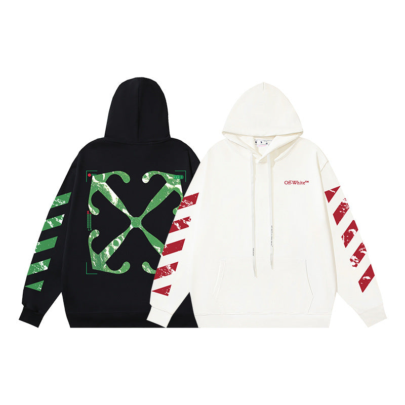 OFF Oversized Pullover Hoodie Light Luxury Station