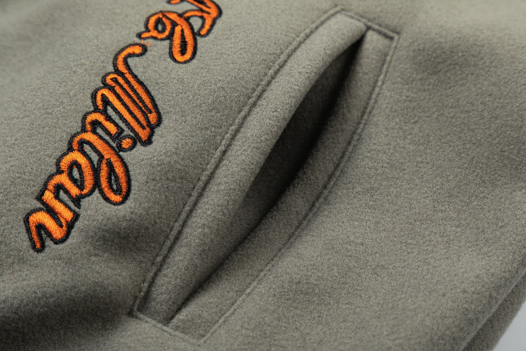 Embroidered Varsity Jacket Light Luxury Station