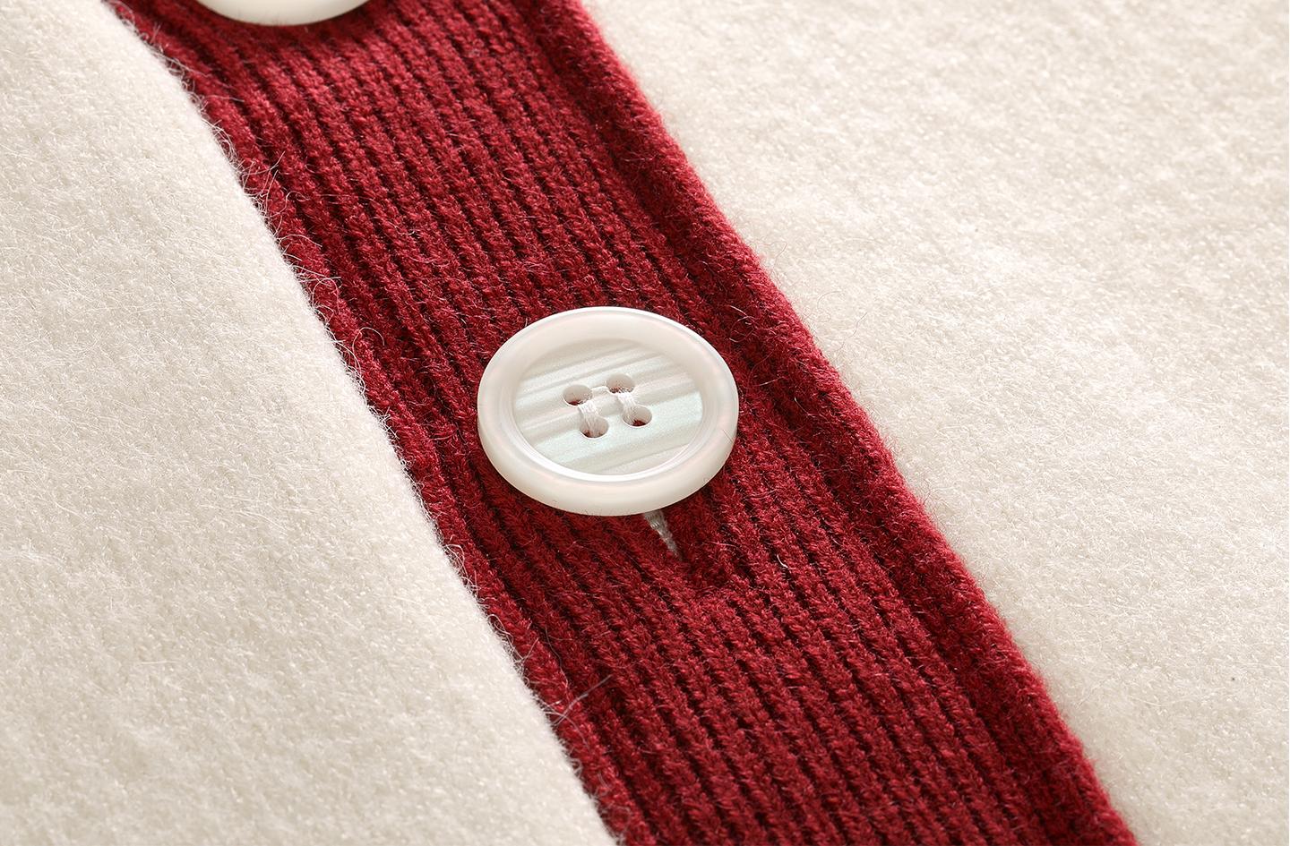 2025SS Contrast color rugby cardigan THOM TREND