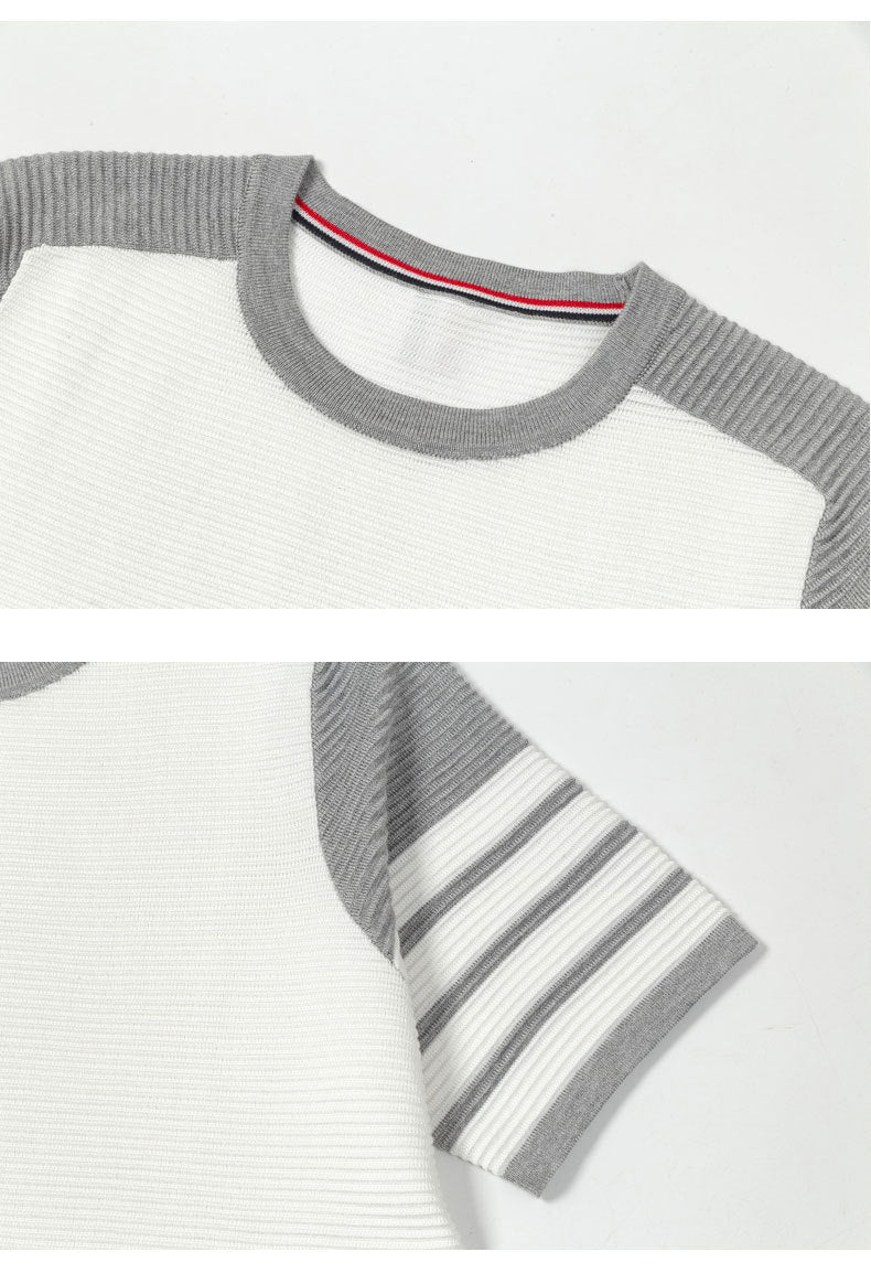 Color patchwork T-shirt(副本) THOM TREND