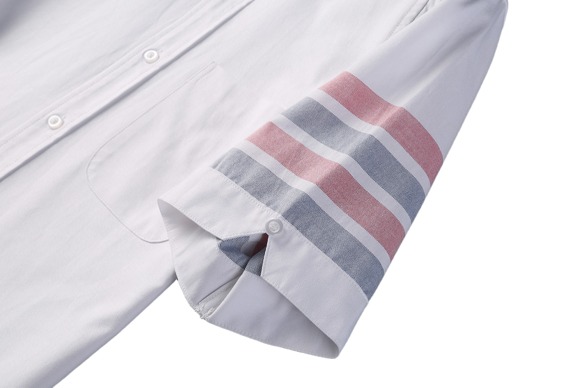 Men's white short sleeve shirt(复制) THOM TREND