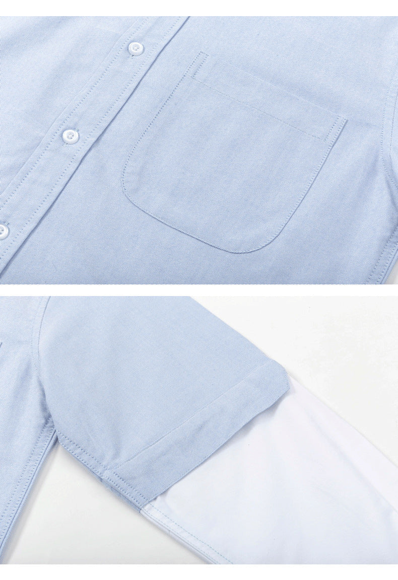 White and grey colorblock shirt(副本) THOM TREND