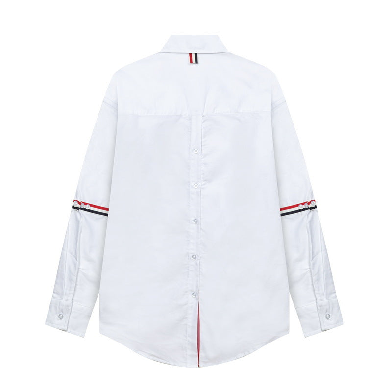Unisex all-over embroidered shirt(副本) THOM TREND