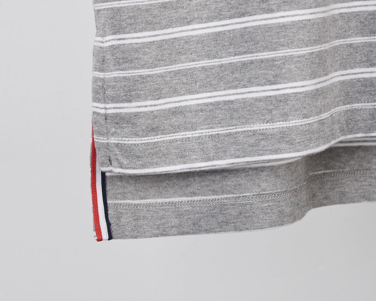 Unisex Striped Short Sleeve T-Shirt(副本) THOM TREND