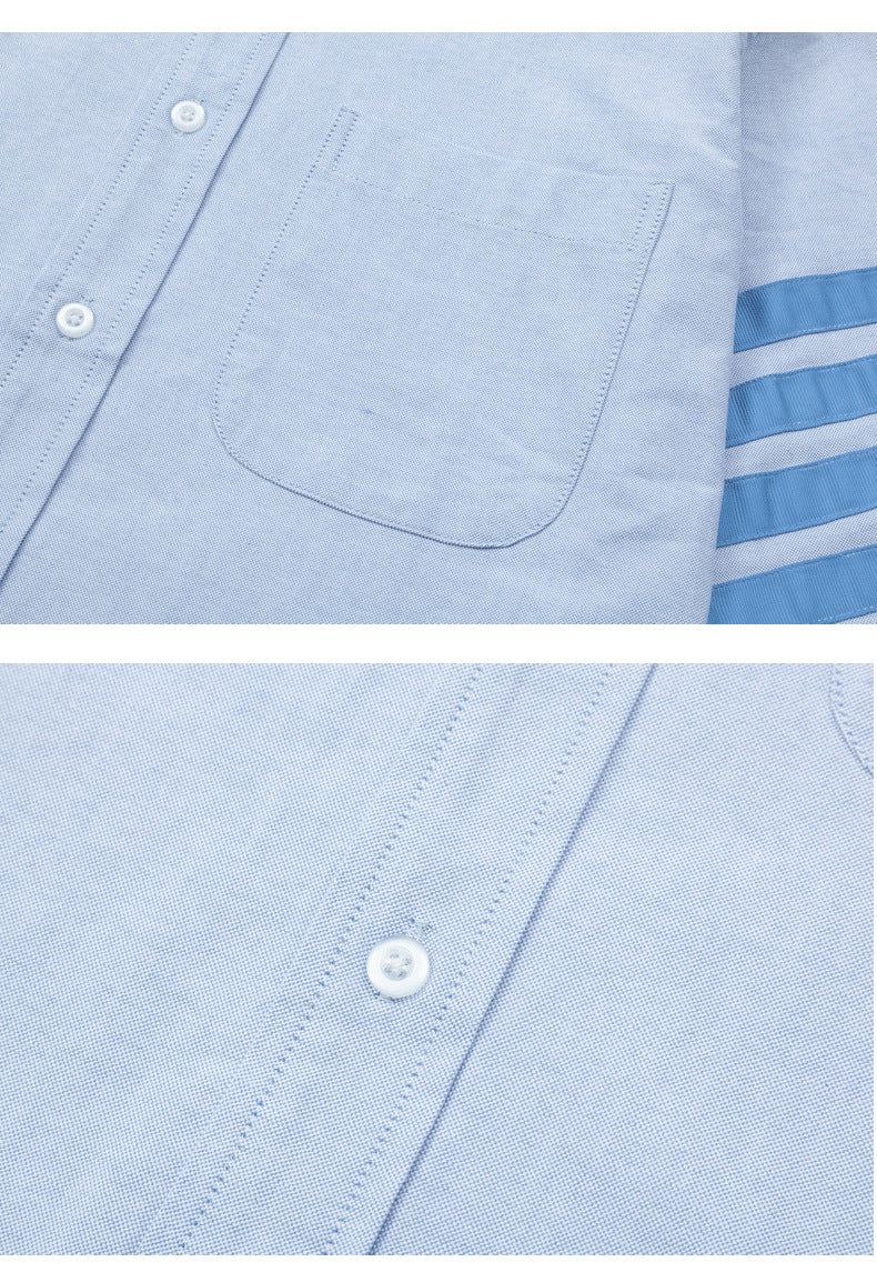 Double Sleeve Patches Contrast Shirt(副本) THOM TREND