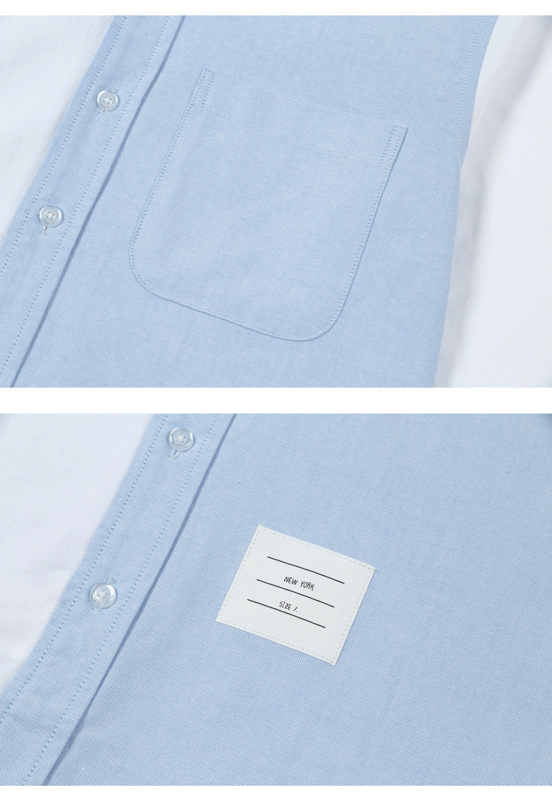Men's black and white striped shirt(副本) THOM TREND