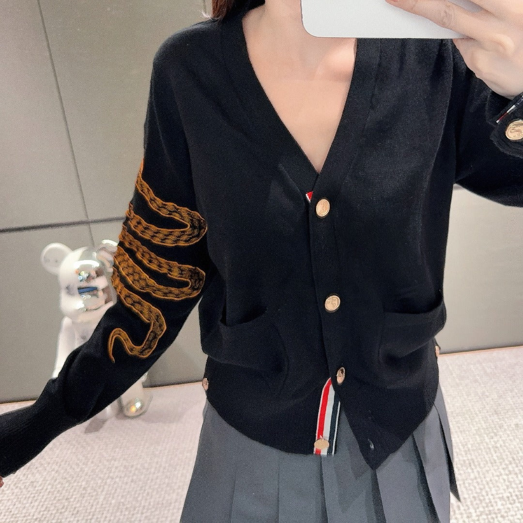 THOM Lapel knitted sweater jacket(复制) THOM TREND