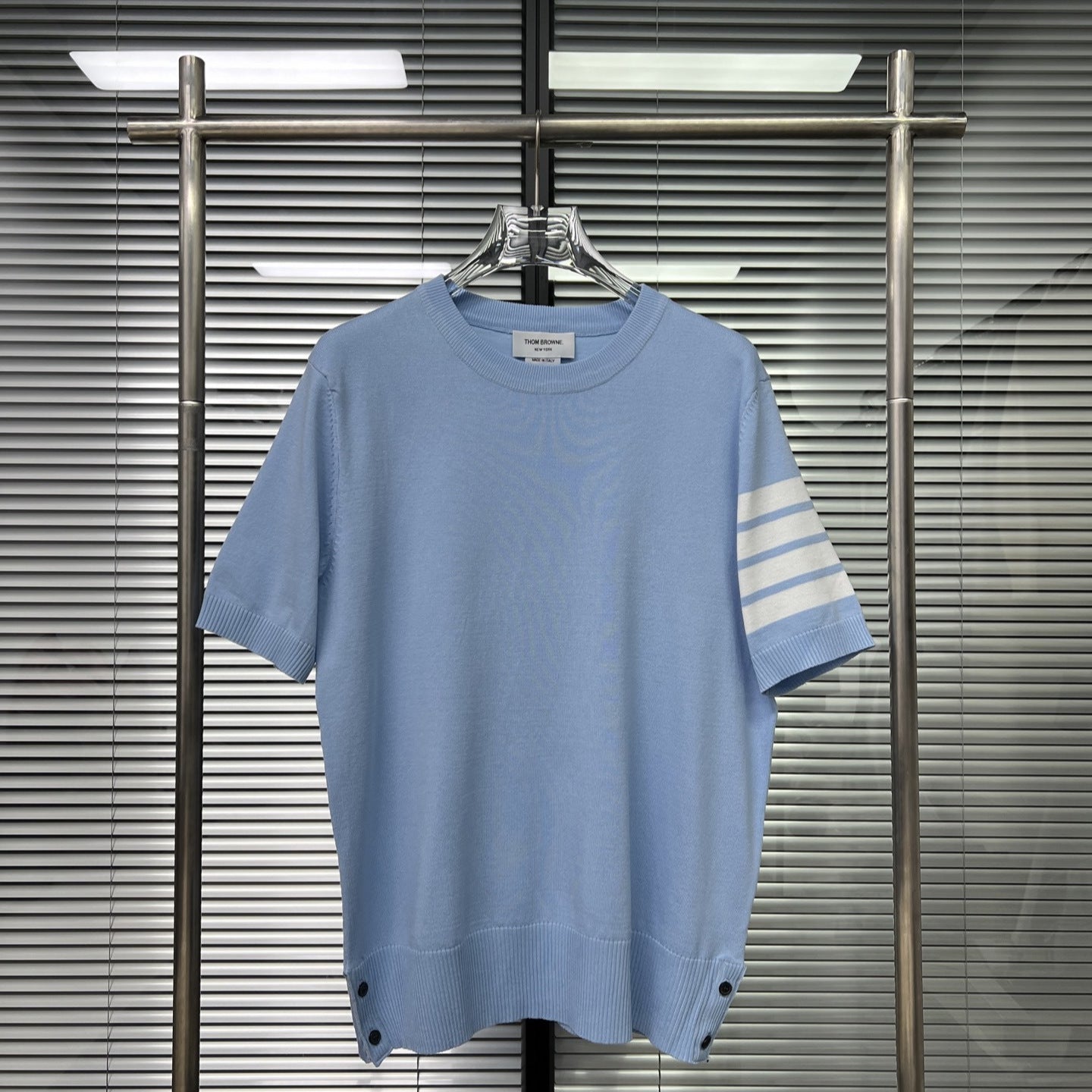 Women's four-bar v-neck cardigan(副本) THOM TREND