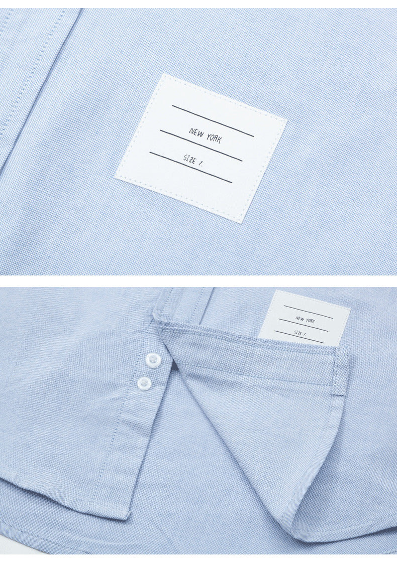 Double Sleeve Patches Contrast Shirt(副本) THOM TREND